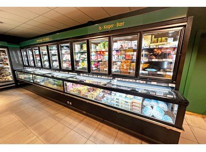 Turmaline m. hængslede døre og push glaslåg