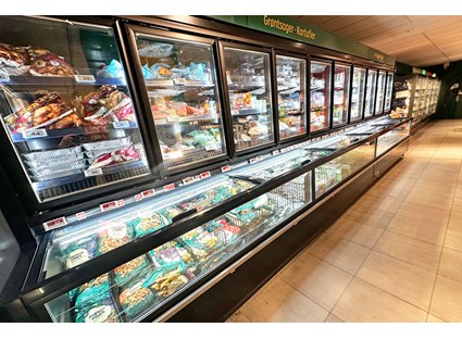 Turmaline m. hængslede døre og push glaslåg