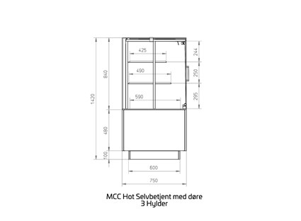 MCC Hot 3 LVL Selvbetjent med døre