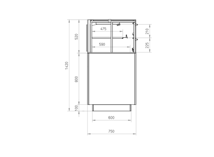 MCC Cold 2 LVL Selvbetjent med foldedøre